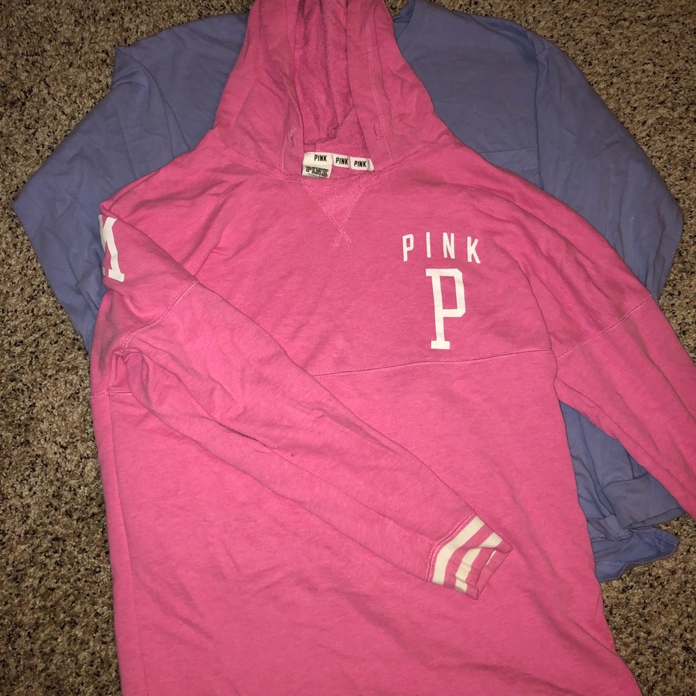 Pink Victoria’s Secret sweatshirt